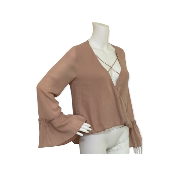 Apricot Lane Tops - Storybook Ending Criss Cross Front Bell Sleeve Blouse